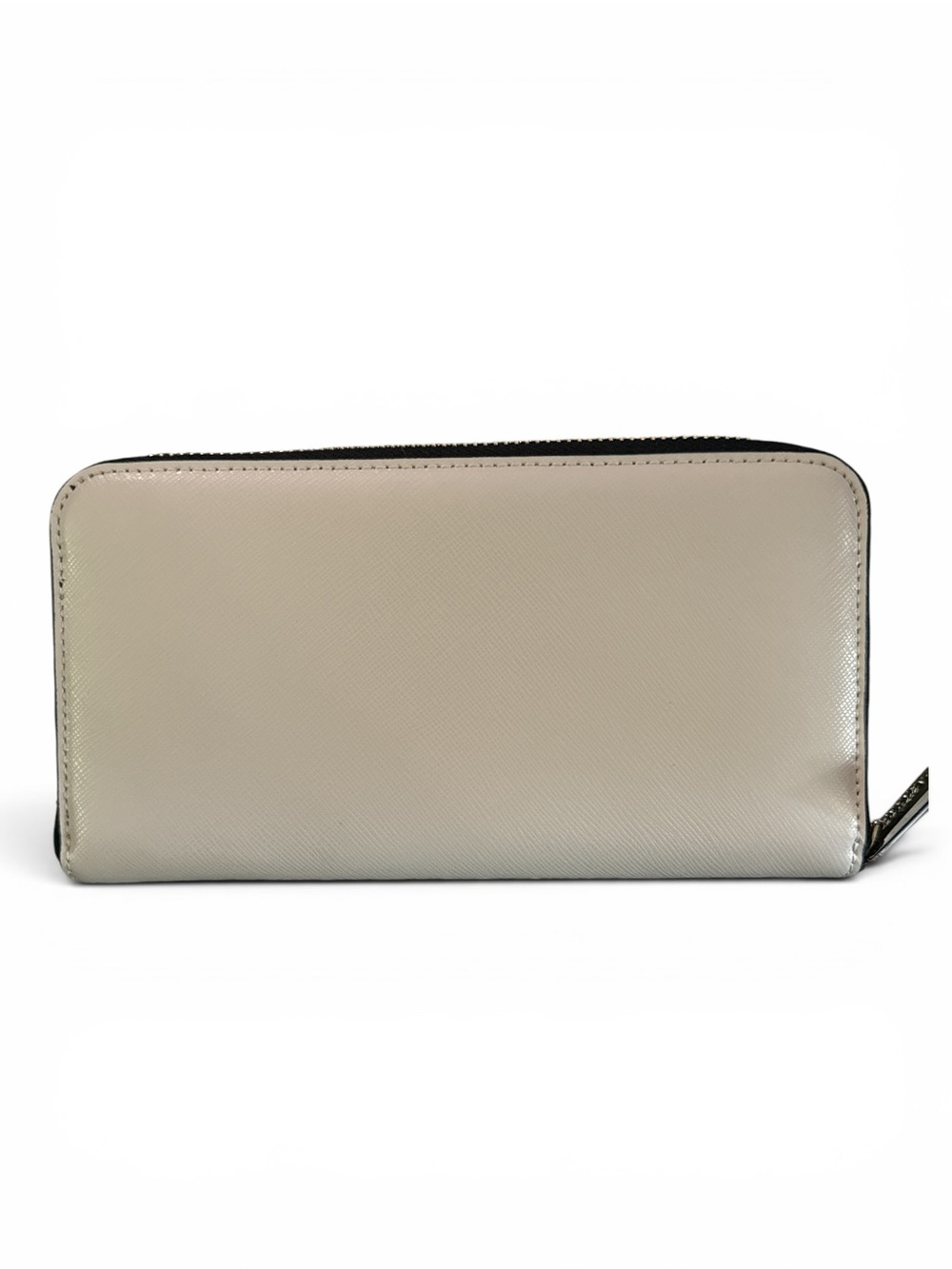 kate spade Two-Tone Black and Beige Zip Around Wallet - Picture 2 of 5